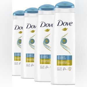 4 Dove Oxygen Moisture Shampoos 12oz
